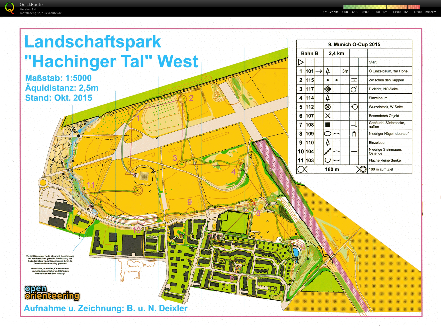 9. Munich O-Cup 2015 - Bahn B (24/10/2015)